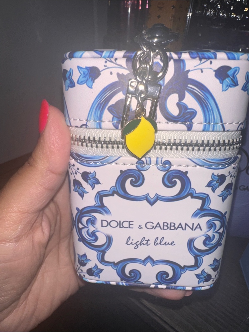 New D&B Light Blue Alcohol Free Perfume Gel, Limited Edition Pouch&Cosmetic Bag - Picture 5 of 17